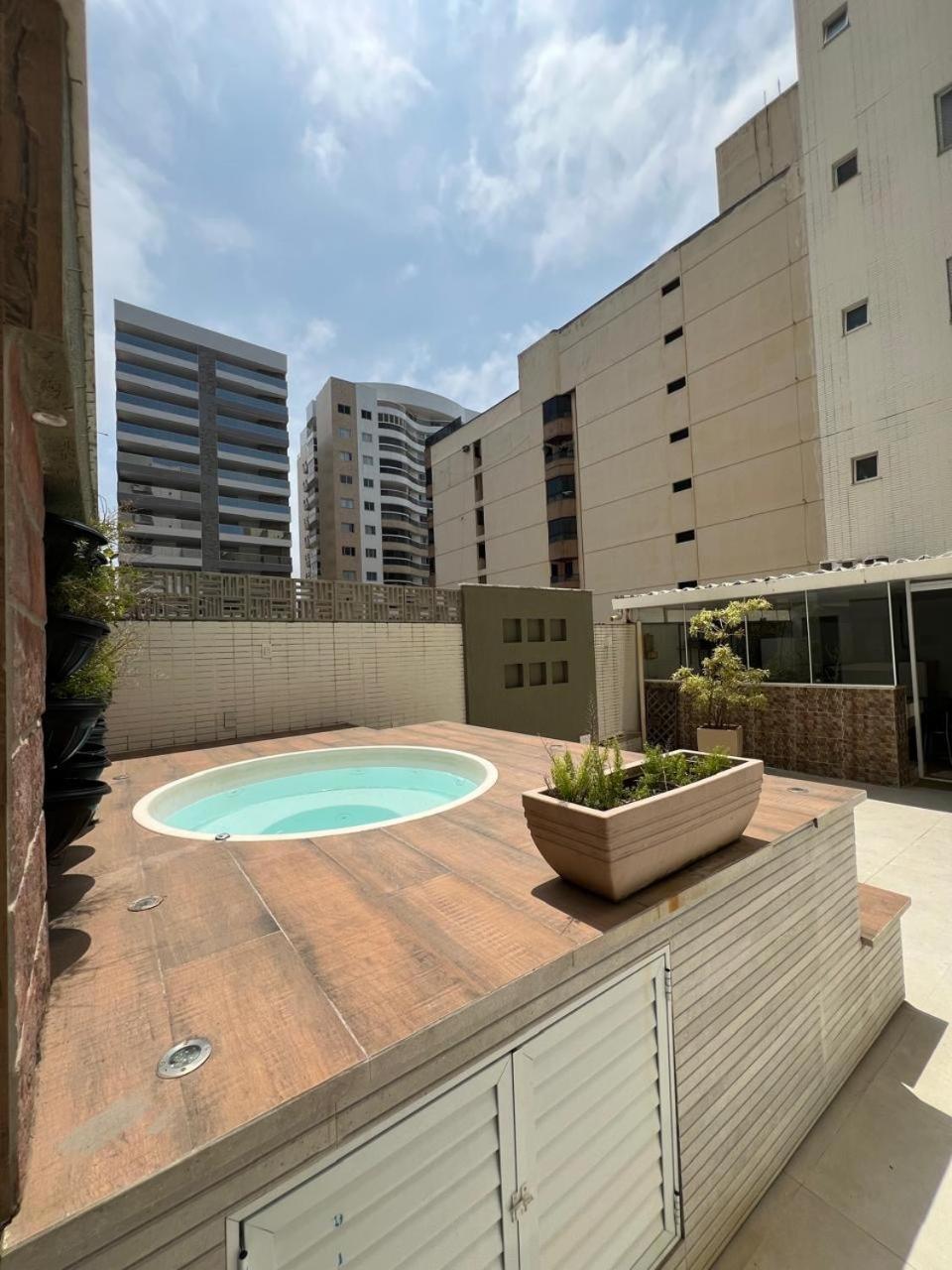Apt 3Q Luxo Com Ar E Jacuzzi Na Beira Mar グアラパリー エクステリア 写真